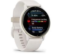 Montre Connectée Gps Garmin Vivoactive 5 - Ivoire Avec Bracelet Silicone Ivoire