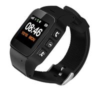 Montre Connectée Gps Senior Étanche Hd Alarme Sécurité Assistance Urgence Noir Yonis