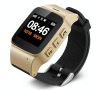 Montre Connectée Gps Senior Étanche Hd Alarme Sécurité Assistance Urgence Or Yonis