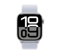 Montre connectée GPS Watch 10 Alu Argent 46mm/Sport Textile Nuée Bleue