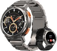 Montre Connectée Homme, 1.43'' Écran Toujours Activé Amoled 60 Jours D'autonomie 5atm Étanche, Montre Militaire Homme Smartwatch Appel 70 Modes Sport 24h Suivi Du Sommeil Fréquence Cardiaque