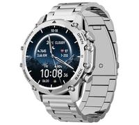 Montre Connectée Homme 1,52"HD Écran Smartwatch, 500 mAh Batterie et 120+ Modes Sportifs, Montre Connectée Militaire avec Fréquence Cardiaque/SpO2/Sommeil Moniteur et Lampe De Poche pour Android iOS