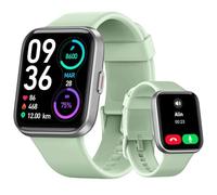 Montre Connectée Homme, 1,85" Femme Smartwatch pour Samsung iPhone Android, Alexa intégrée 3ATM 100+ Modes Sportifs Moniteur de SpO2/Sommeil/Fréquence Cardiaque/Podometre/Calories Vert