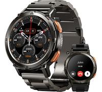 Montre Connectée Homme Appel, 1.43'' Écran Always-On Amoled 60 Jours D'Autonomie 5Atm Étanche Assistant Vocal, Montre Militaire Homme Robuste 70 Modes Sport Sommeil Fréquence Cardiaque Spo2[L1652]