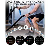 Montre Connectée Homme Appel Bluetooth Assistants Vocal 1.39" Smartwatch Intelligente Podomètre Calories Calculatrice 2 Bracelets Montre Sport Fréquence Cardiaque Sommeil SpO2 pour Android iOS