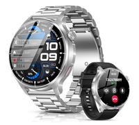 Montre Connectée Homme avec 1000mAh, 1,52'' HD Smartwatch Homme avec Appels Bluetooth, 110+ Sportifs, Suivi Fréquence Cardiaque, Sommeil Moniteur, Podomètre, IP68 Étanche Android iOS (Acier Argenté)