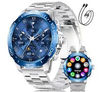 Montre Connectée Homme avec 800 mAh/Torche LED pour Android iOS, Écran 1,43'' AMOLED Smartwatch avec Appel Bluetooth/200+ Modes Sportifs, Moniteur de Fréquence Cardiaque/Sommeil, Étanche IP68 EF21-C