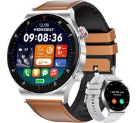Montre Connectée Homme Avec Appel Bluetooth,1.43"" Amoled Smartwatch Acier Noir Pour Android Ios,110+Modes Sportifs Moniteur De Sommeil Fréquence Cardiaque,Ip68 Étanche Android Ios[Bra575559]