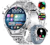 Montre Connectée Homme Avec Appel Bluetooth, 1.43'' Amoled Smartwatch Avec Lampe Torche, 530mah, Moniteur De Sommeil, Ip68 Étanche, 120+ Sportifs Militaire Montre Intelligente Pour Android Ios