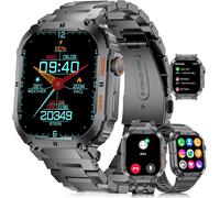 Montre Connectée Homme Avec Appel Bluetooth,1,96'' Hd Amoled Fitness Tracker Smartwatch Ip68 Etanche Sport Montre Intelligente Pour Android Ios