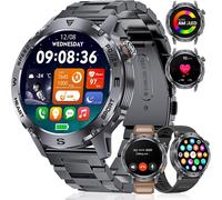 Montre Connectée Homme Avec Appel Bluetooth(3 Bracelets), 1.43"" Écran Amoled Montre Intelnte Avec Fréquence Cardiaque Moniteur De Sommeil, 120 Sportifs, Etanche Ip68 Smartwatch, A[MON8300163]