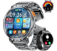 Montre Connectée Homme Avec Appel Bluetooth/730Mah Batterie, 1.85"" Hd Grand Écran Smartwatch Homme Avec Lampe Torche, 100+S[MON161]