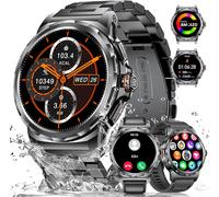 Montre Connectée Homme Avec Appel Bluetooth, Amoled Always-On Montre Intelligente Homme Avec 120 Modes Sportifs/Fréquence Cardiaque, Smartwatch Ip68 Étanche Pour Android Ios, 3 Bracelets, No[Z559]