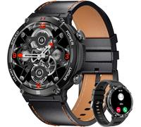 Montre Connectée Homme Avec Appel Bluetooth Assistant Vocal, 1.52"" Montre Connectée Sport Avec 122 Modes Sportifs, 2 Bracelets, 420Amh, Etanche Smartwatch[MON9260041]