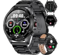 Montre Connectée Homme avec Appel Bluetooth Assistant Vocal, 1.52'' Montre Connectée Sport avec 122 Modes Sportifs, 420Amh, Etanche Smartwatch, 2 Bracelets