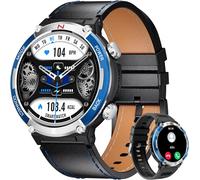 Montre Connectée Homme Avec Appel Bluetooth Assistant Vocal, 1.52'' Montre Connectée Sport Avec 122 Modes Sportifs, 2 Bracelets, 420Amh Smartwatch