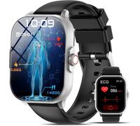 Montre Connectée Homme Ecg/Hrv, 2.01"" Smartwatch Santé Avec Appel Bluetooth, Fréquence Cardiaque, Tension Artérielle, Spo2, Moniteu