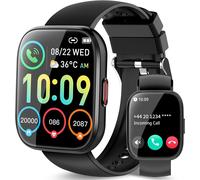 Montre Connectée Homme Femme, 1.85"" Hd Smartwatch Avec Appel Bluetooth, Etanche Ip68 Montre Sport Avec Podometre/Cardiofrequencemetre/Sommeil, 112 Modes Sportifs, Smart Watch Pour [MON8300906]