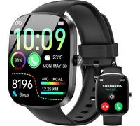 Montre Connectée Homme Femme,1.91"" HD Smartwatch avec Appels Bluetooth,140+ Sportifs Modes Montre,Moniteur Sommeil,Fréquence Cardiaque,Podomètre,Étanche IP68,Montre Homme pour Android iOS Noir