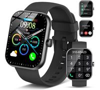 Montre Connectée Homme Femme, 1.96""Hd Smartwatch Avec Appel Bluetooth, 110+ Modes Sportifs Montre Connectee Tendance, Podometre/Sommeil/Cardiofrequencemetre, Ip68 Etanche Montre Sport Pour Android/Io