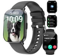 Montre Connectée Homme Femme, 2,01"" Hd Smartwatch Avec Appel Ble5.2, Podometre, Moniteur De Sommeil Cardiofréquencemètre, 120+ Sportifs, Etanche Ip67 Smart Watch Pour Android Ios, [MON8301445]