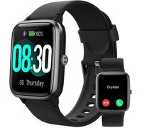 Montre Connectée Homme Femme Appel Bluetooth Smartwatch Sport Compatible avec Samsung Xiaomi Android iOS Podometre Montre,Noir