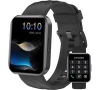 Montre Connectée Homme Femme Avec Appel Bluetooth Podometre Cardiofrequencemetre Oxymetre Montre Sport Etanche Ip68 Cycle Menstruel Suivi Sommeil Calories Notification Pour Android Ios Noir