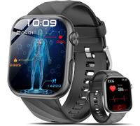 Montre Connectée Homme Femme avec ¿¿¿¿é¿¿¿/ECG+HRV/IMC/Acide Urique/Lipides, 1.97"" AMOLED Smartwatch avec 24H ¿¿¿¿¿¿¿ ¿r¿ér¿¿ll¿/Fréquence Cardiaque/SpO2, Sommeil Monitor pour Android/iOS