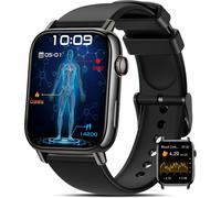 Montre Connectée Homme Femme ¿¿¿¿é¿¿¿/¿¿¿/¿¿¿, 1,83"" Smartwatch avec Appel Bluetooth, 150+ Modes Sportif, 24H Fréquence Cardiaque SpO2, Sommeil, IP68 pour Android iOS Noir