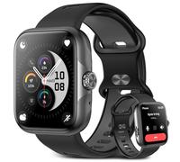 Montre Connectée Homme Femme,GPS intégré,1.78"AMOLED Smartwatch Avec Appel Bluetooth,110+ Sportifs Montre Sport avec Podomètre,Sommeil,Cardiaque,Etanche IP68 Montre Intelligente pour Android iOS Noir
