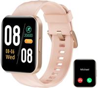 Montre Connectée Homme Femme Montre Sport Appel Bluetooth Smartwatch Etanche Ip68 Podometre Cardiofrequencemetre Oxymetre Spo2 Multisport Notification Chronometre Cycle Menstruel Pour Android Ios Noir