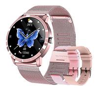 Montre Connectée Homme Femme,Smartwatch Compatible Samsung Huawei Xiaomi Android iOS Podometre Montre Sport Cardiofrequencemetre Etanche IP68 GPS Partagé Modes Sport Notification de Message (Rose)