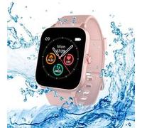 Montre Connectée Homme Femme Smartwatch IOWODO Montre Sport Bluetooth 1,69Étanche IP68 Compatible Android et iOS rose G