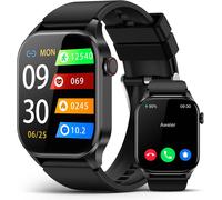 Montre Connectée Homme Femmes,Smartwatch Avec Appels Bluetooth,2.04"" Amoled Montre Intelligente Fitness Avec Pression Artérielle, Oxygène Du Sang, Fréquence Cardiaque, Etanche Ip68, Pour And[Z1837]
