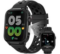 Montre Connectée Homme Gps Intégré, Autonomie De 10 Jours, 400+ Cadrans, Boussole, Smartwatch Avec 100+ Sportifs, Appels Bluetooth, Fréquence Cardiaque, Sommeil (Noir, 1.95"")