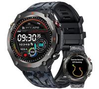 Montre Connectée Homme GPS Smartwatch - Boussole Baromètre Altimètre Appel Bluetooth 650mAh Batterie Fréquence Cardiaque SPO2 Sommeil 100+ Modes Sportifs 1.45" Étanche Fitness Tracker pour Android iOS