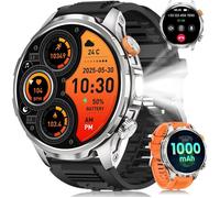 Montre Connectée Homme NAIXUES 1,91"" AMOLED Militaire 5ATM Étanche