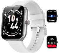 Montre Connectée Homme pour Samsung,iPhone,Android,1.91" Montre Connectée Femme avec Appel Bluetooth,Voix de l'IA,Alexa intégrée,Smartwatch Moniteur de SpO2,Sommeil,Podometre,Calories,IP68-Blanc