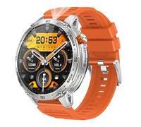 Montre Connectée Homme Premium 1,75"Plein Écran Métal Brossé Bracelet Acier Inoxydable Smartwatch Luxe Étanche Suivi Santé Complet Appels Bluetooth Cadrans Exclusifs Cadeau Haut de Gamme (Argent)