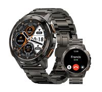 Montre Connectée homme SmartWatch Sport 5 ATM KOSPET T3 1.43"" Tracker d'Activit Android iOS Samsung Xiaomi Iphone Noir 2 Bandes