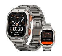 Montre Connectée homme SmartWatch Sport GPS 5ATM 480mAh KOSPET M3 Ultra Tracker d'Activit Android iOS Samsung iphone Argent 2 Bande