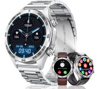 Montre Connectée Homme Sport: Etanche Smartwatch Avec Appel Bluetooth - Argent Montres Intelligente Fitness Podometre