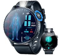 Montre Connectée Homme Sport Smartwatch: 1.56" AMOLED Écran ECG Montre Intelligente avec Appel Bluetooth Moniteur de é HRV Acide Urique Sommeil Étanche Fitness Tracker pour Android iOS