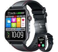 Montre Connectée Homme Sport Smartwatch: Repondre Appel 1.96" Étanche Écran Tactile Bracelet Connectee Avec Led Lampe Moniteur De Sommeil Fréquence Cardiaque Podomètre Fitness Tracker Pour Android Ios