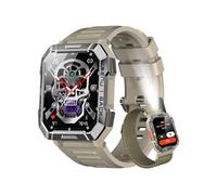 Montre Connectée Homme Sport W60 2.01 HD Hybride Lunette Boussole Appel Bluetooth Assistant Vocal IP68 5 jours Météo 900mAh - Gris