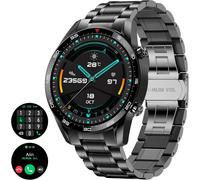 Montre Connectée Hommes Appel Bluetooth Avec Traqueur De Fitness Avec Surveillance De La Fréquence Cardiaque, Étanche Ip67 Smartwatch Pour Iphone Et Android,Noir