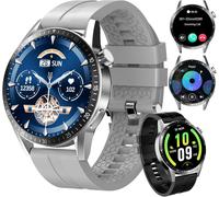 Montre Connectée Hommes, Avec 2 Silicone Bracelets, Dotée De Fonctions D'Appel, D'Assistant Vocal Et De Messages, 100+ Modes Sportifs, Montre De Sport Compatible Avec Android/Ios, [MON8301306]