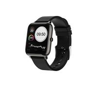 Montre Connectée Hommes Femmes Moniteur de fréquence Cardiaque Podometre Calories Sommeil pour Android IOS Noir