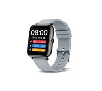 Montre Connectée Hommes Femmes Moniteur de fréquence Cardiaque Podometre Calories Sommeil pour Android IOS Gris