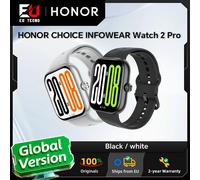 Montre connectée HONOR CHOICE Watch 2 Pro, version globale, écran AMOLED à bord fin de 1,97 pouces, HONOR CHOICE INFOWEAR Watch 2 Pro BLANC